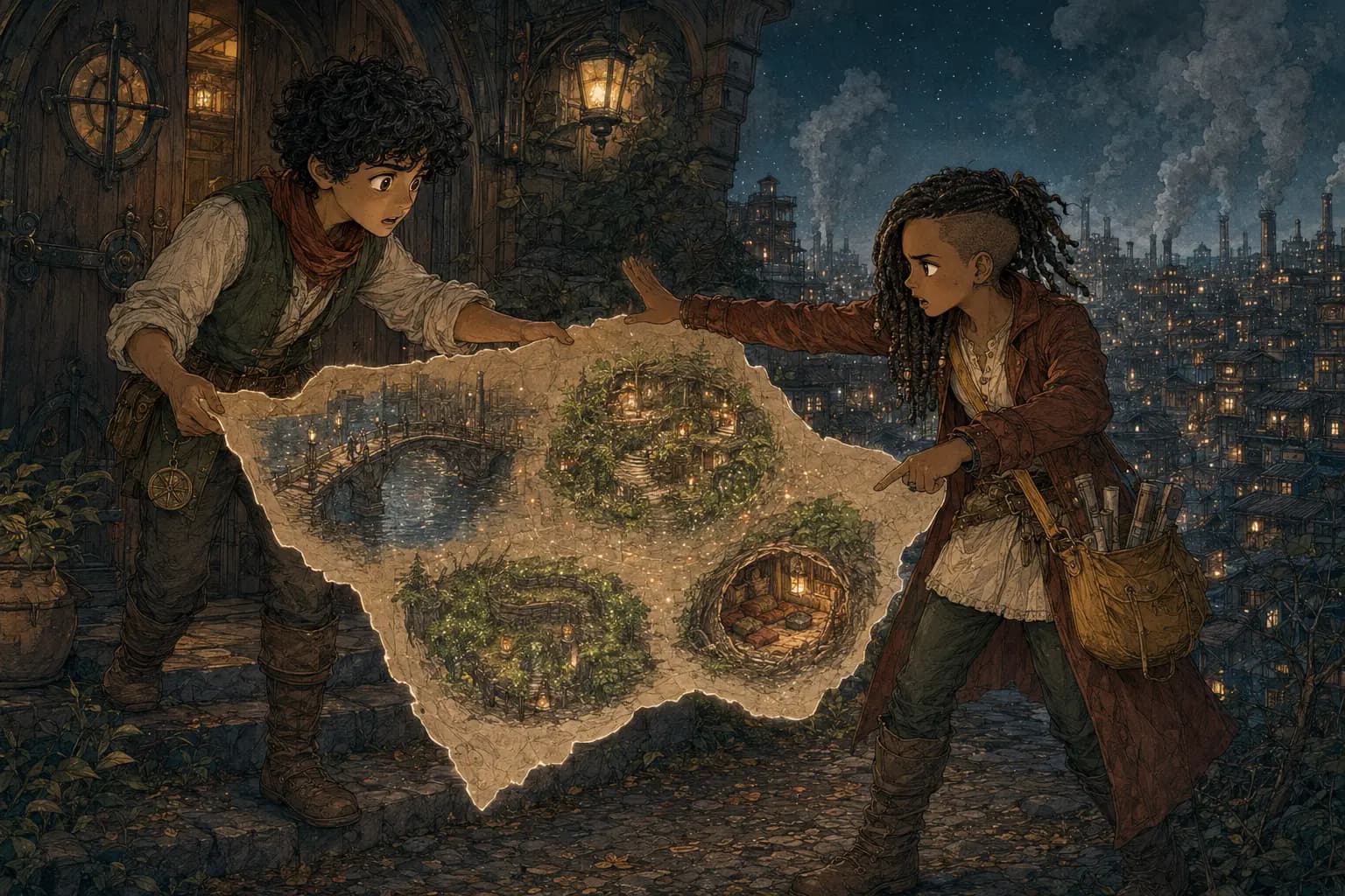 Seli warns Ivo as the overly detailed living map exposes Northbank's secret refuge