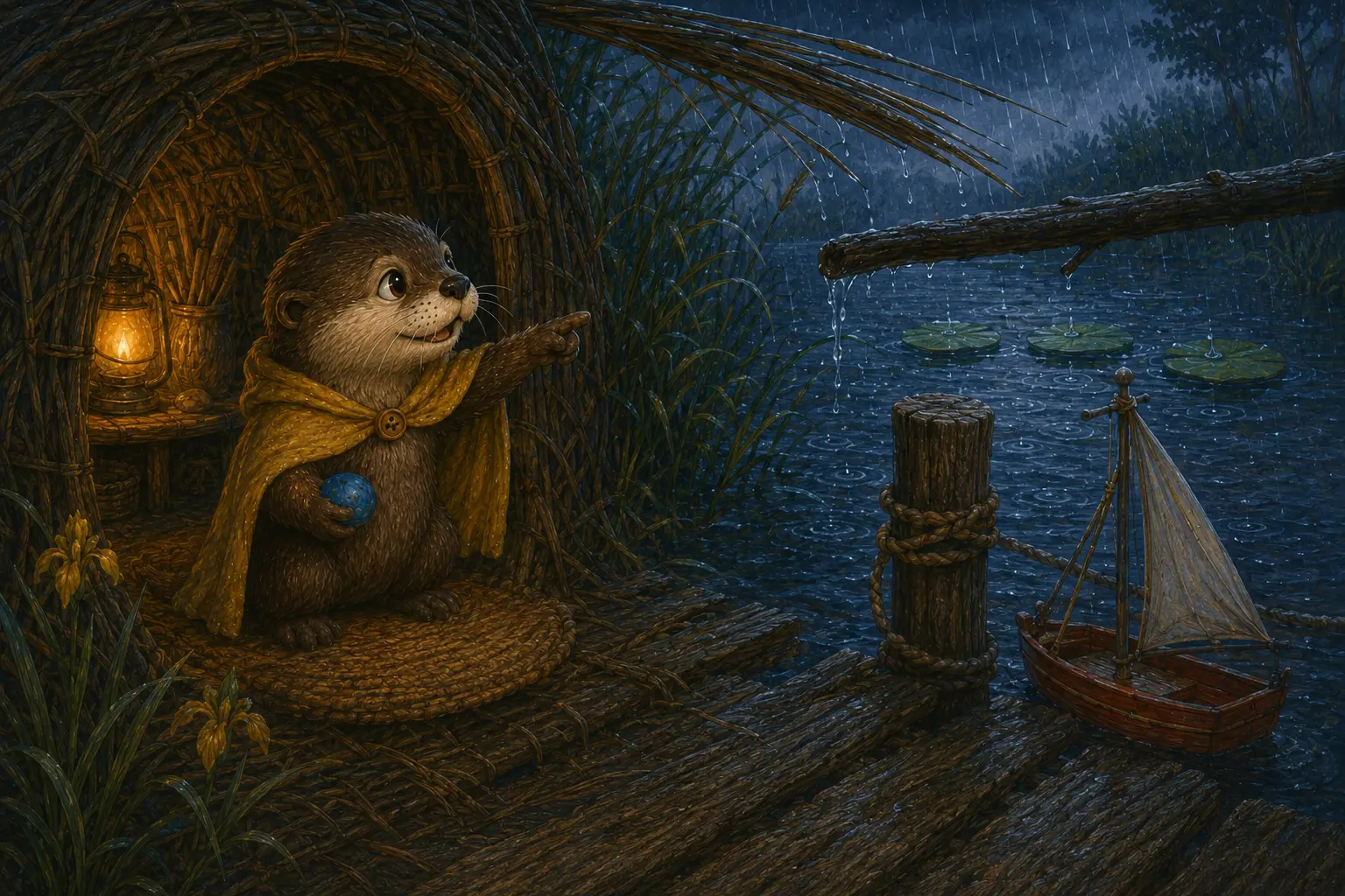 Nori discovers the harmless sources of the storm's different sounds.